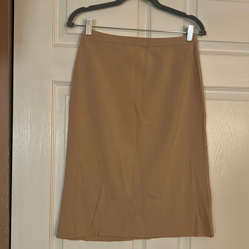 Tan midi skirt